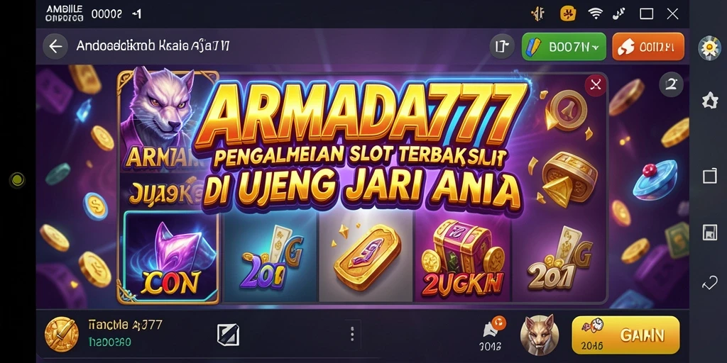 Screenshot game ARMADA777 menampilkan gameplay Slot yang seru dan interaktif.