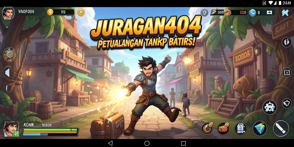 Tampilan gameplay seru dan menantang dari JURAGAN404.