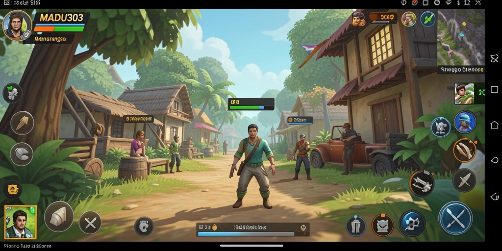Tampilan gameplay strategis MADU303 yang mendebarkan.
