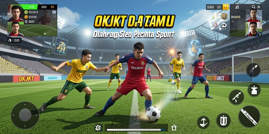 Screenshot gameplay OKJKT menampilkan aksi seru dalam olahraga.