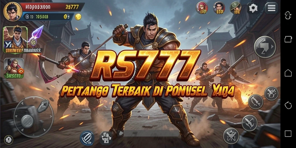 Tampilan gameplay RS777 yang mengesankan dengan aksi pertarungan seru.