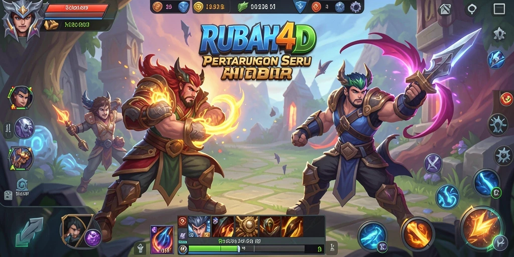 Tampilan seru gameplay RUBAH4D dengan strategi MOBA yang mendebarkan.